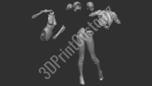 a group of women dancing 3DPrintCustomz Custom 3D Resin Printing