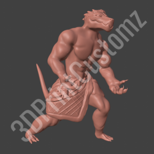 a naked man with a cat head 3DPrintCustomz Custom 3D Resin Printing