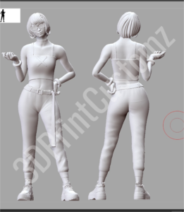 a person wearing a white dress 3DPrintCustomz Custom 3D Resin Printing