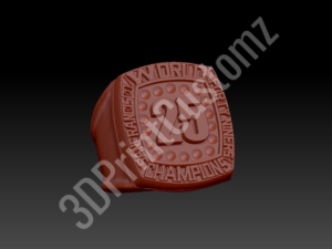 a red and gold coin 3DPrintCustomz Custom 3D Resin Printing
