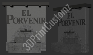 a sign on a wall 3DPrintCustomz Custom 3D Resin Printing