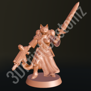 a statue of a person holding a sword 3DPrintCustomz Custom 3D Resin Printing