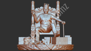 a statue of a person sitting on a chair 3DPrintCustomz Custom 3D Resin Printing