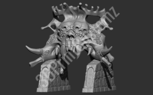 a statue of a person with horns 3DPrintCustomz Custom 3D Resin Printing