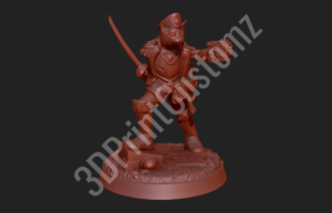 a statue of a woman holding a gun 3DPrintCustomz Custom 3D Resin Printing