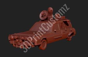 a toy truck with a mans face on it 3DPrintCustomz Custom 3D Resin Printing