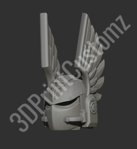 a white and silver robot 3DPrintCustomz Custom 3D Resin Printing