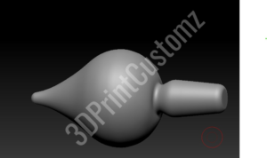 a white light bulb 3DPrintCustomz Custom 3D Resin Printi v1