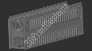 a white model of a building 3DPrintCustomz Custom 3D Resin Printing