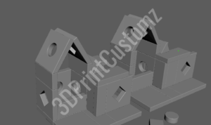 a white model of a house 3DPrintCustomz Custom 3D Resin Printing