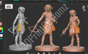 text 3DPrintCustomz Custom 3D Resin Printi v7