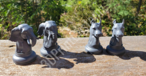 a group of small statues 3DPrintCustomz Custom 3D Resin Printing