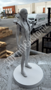 a statue of a person 3DPrintCustomz Custom 3D Resin Printing