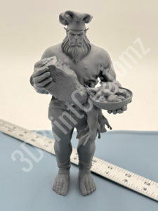 a toy figurine of a person holding a bowl 3DPrintCustomz Custom 3D Resin Printing