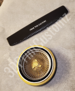 a black and gold coin next to a black and silver coin 3DPrintCustomz Custom 3D Print Design Painting