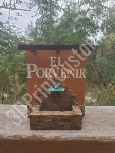 a sign on a wood structure 3DPrintCustomz Custom 3D Print Design Painting