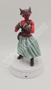 a toy figurine of a person holding a sword 3DPrintCustomz Custom 3D Print Design Painting