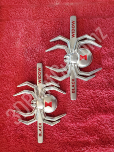 black widow logo emblems 3DPrintCustomz Custom 3D Print Design Painting